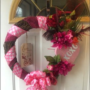 New ! Valentine’s Wreath - one of a kind